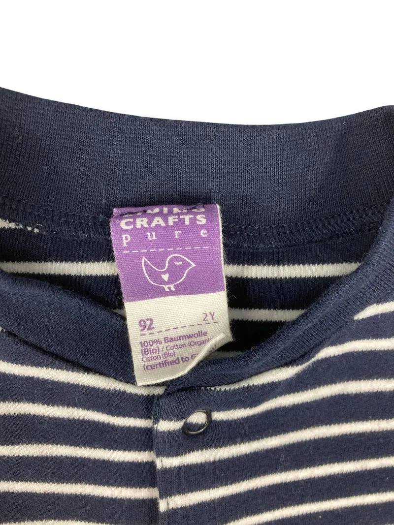 Living crafts Baby Schlafoverall mit Füßen 92 | 2yrs