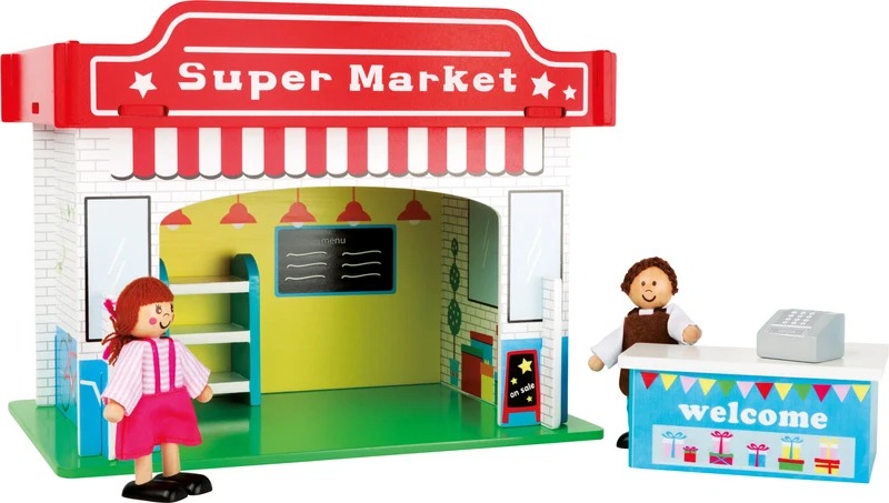 small foot Puppen-Spielhaus Supermarkt
