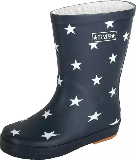 BMS Gummistiefel Naturkautschuk Sterne marine 28