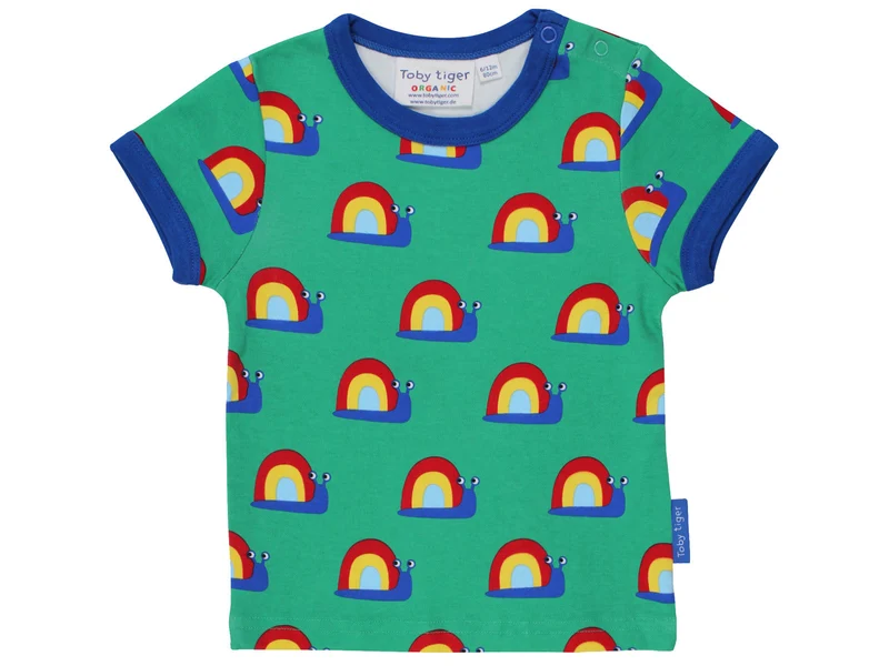 Toby Tiger Baby und Kinder T-Shirt Schnecke 80 | 12m