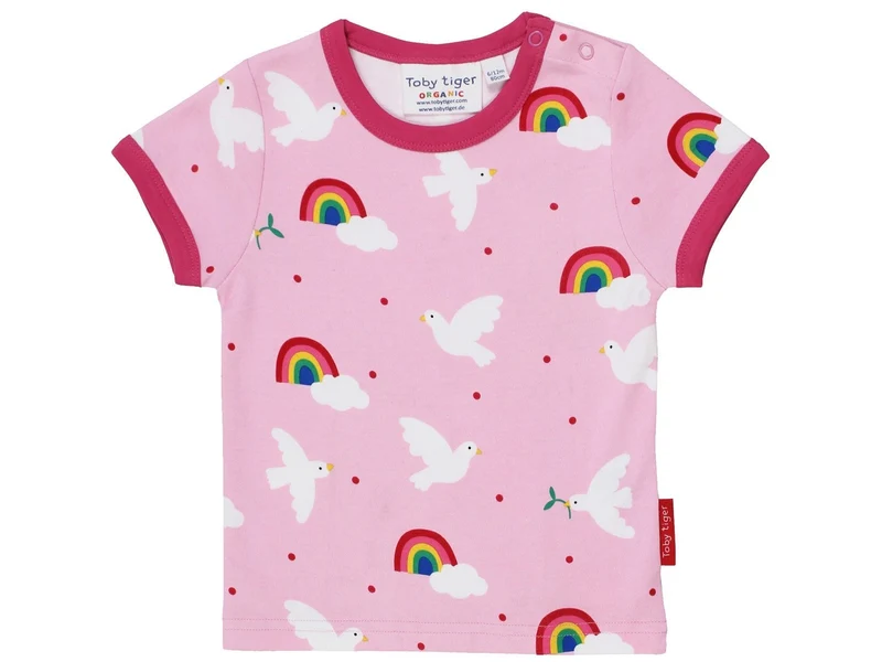 Toby Tiger Baby und Kinder T-Shirt Friedenstaube 92 | 2yrs