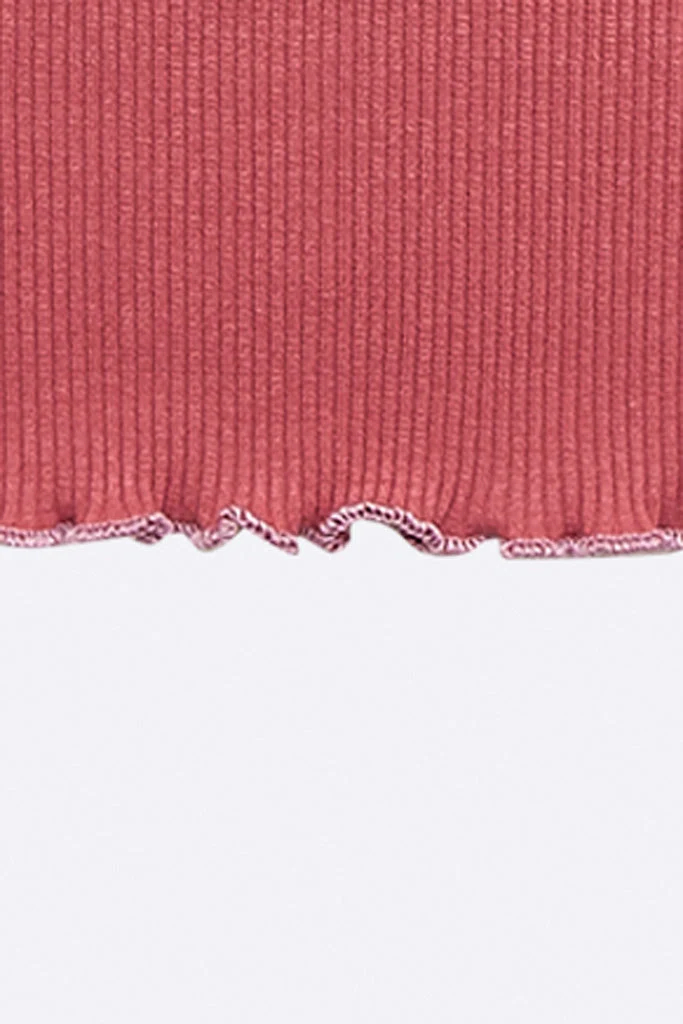 Tammo Longsleeve in Trauben farbenem Rippjersey