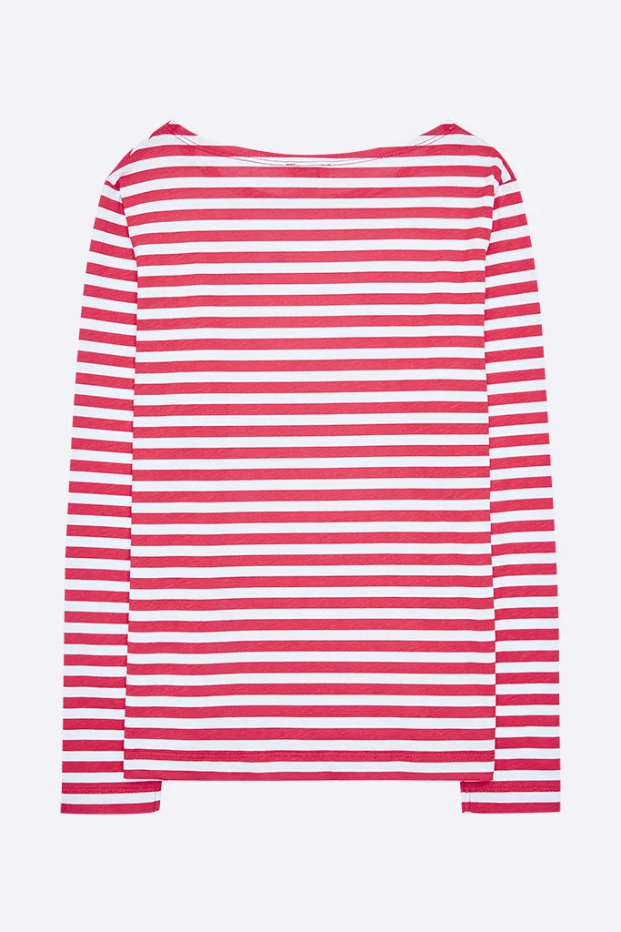 Timmy Longsleeve in hellblau / rot gestreift 86/92, 98/104 & 158/164