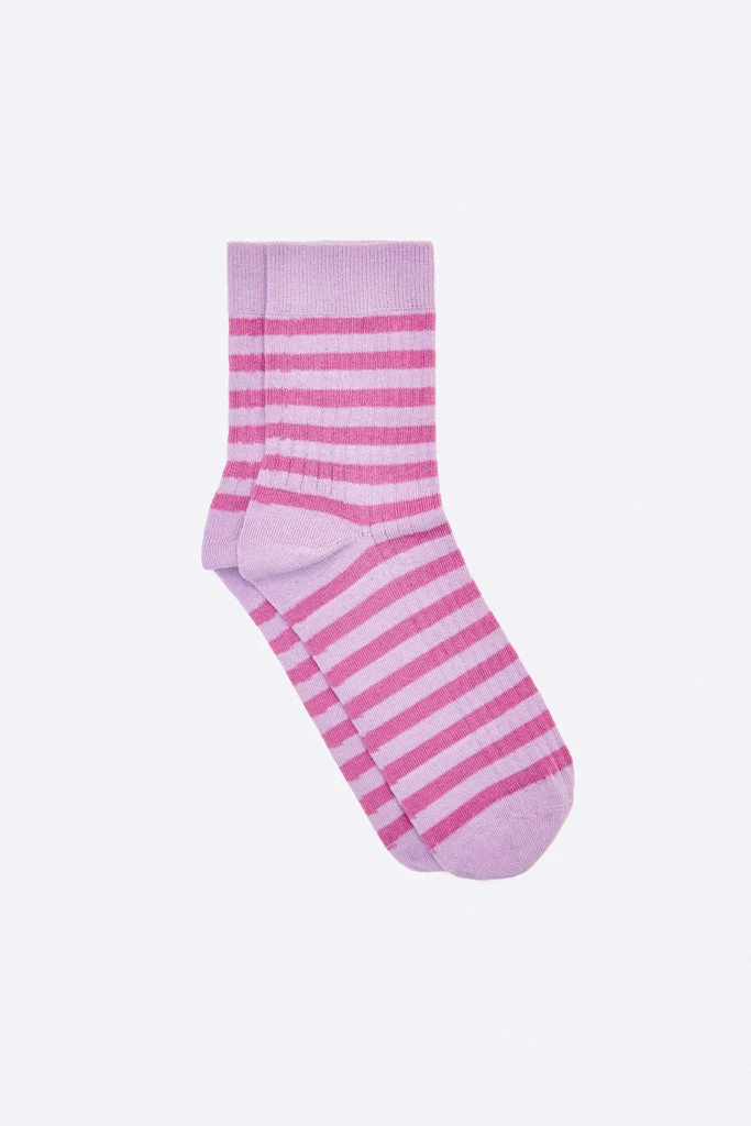 Love Kidswear Streifensocken in Helllila und Lila