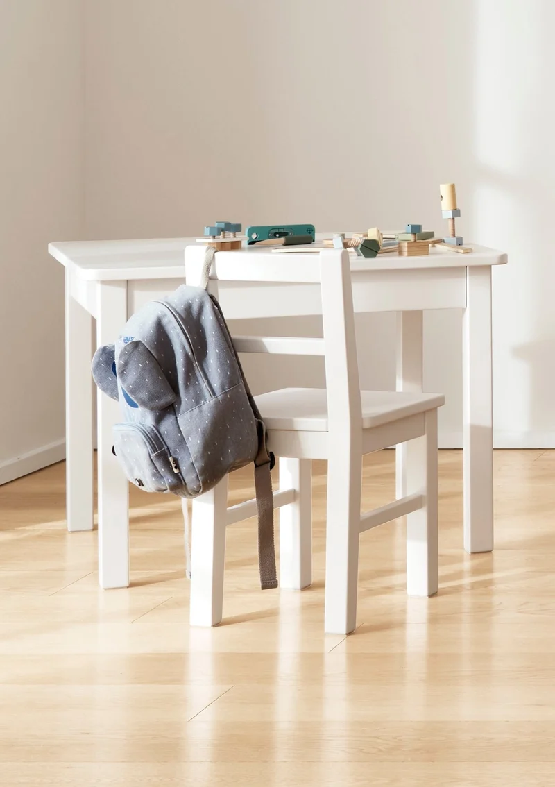 Kindertisch weiß handbemalt
