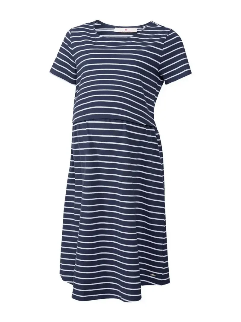 bellybutton Ringel Umstandskleid – Blau-Weiß Gestreift, Größe 44, Neu, Last Season
