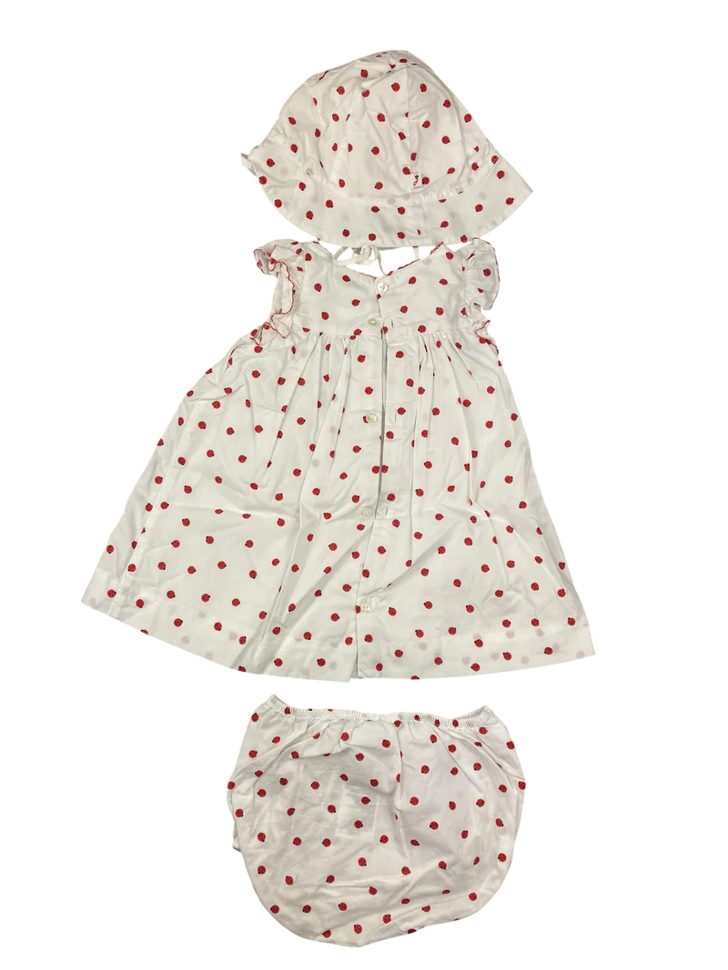 Jacadi Kleid + Short + Mütze 68 | 06m