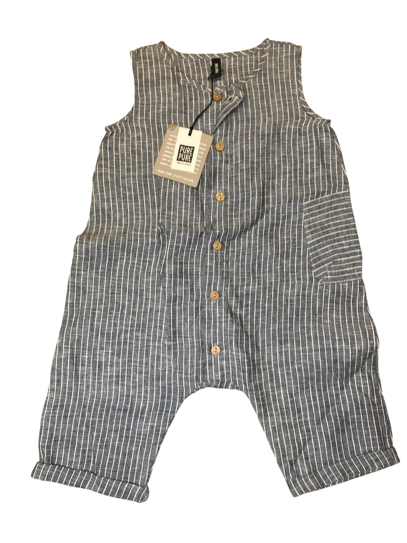 Pure Pure by BAUER Leinen Latzhose 104 | 4yrs