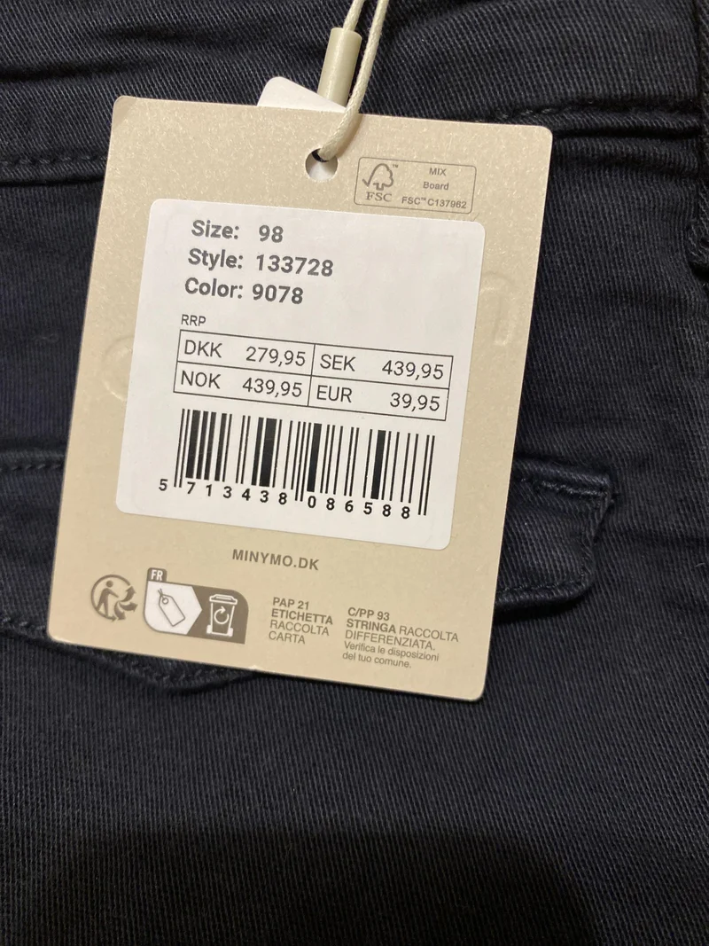 Minymo Stoffhose 98 | 3yrs
