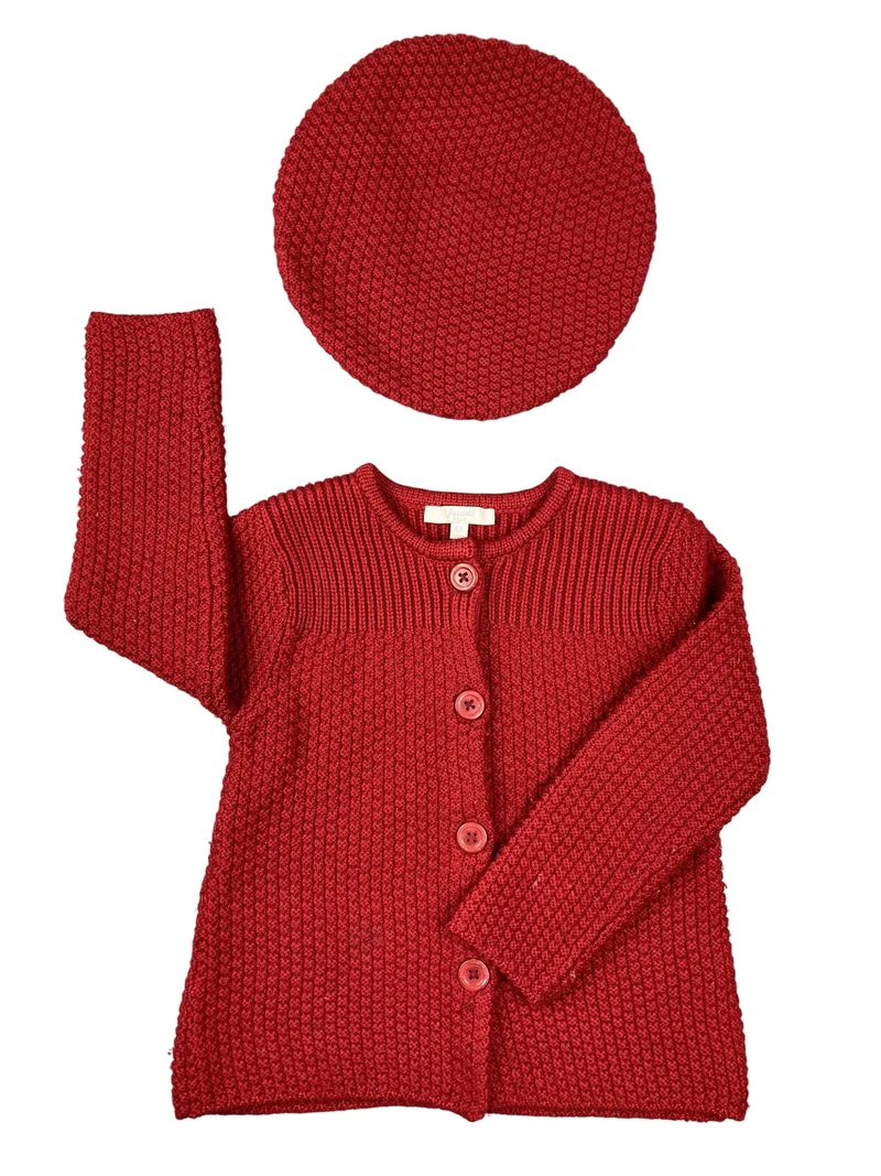 Jacadi Strickjacke + Mütze 104 | 4yrs