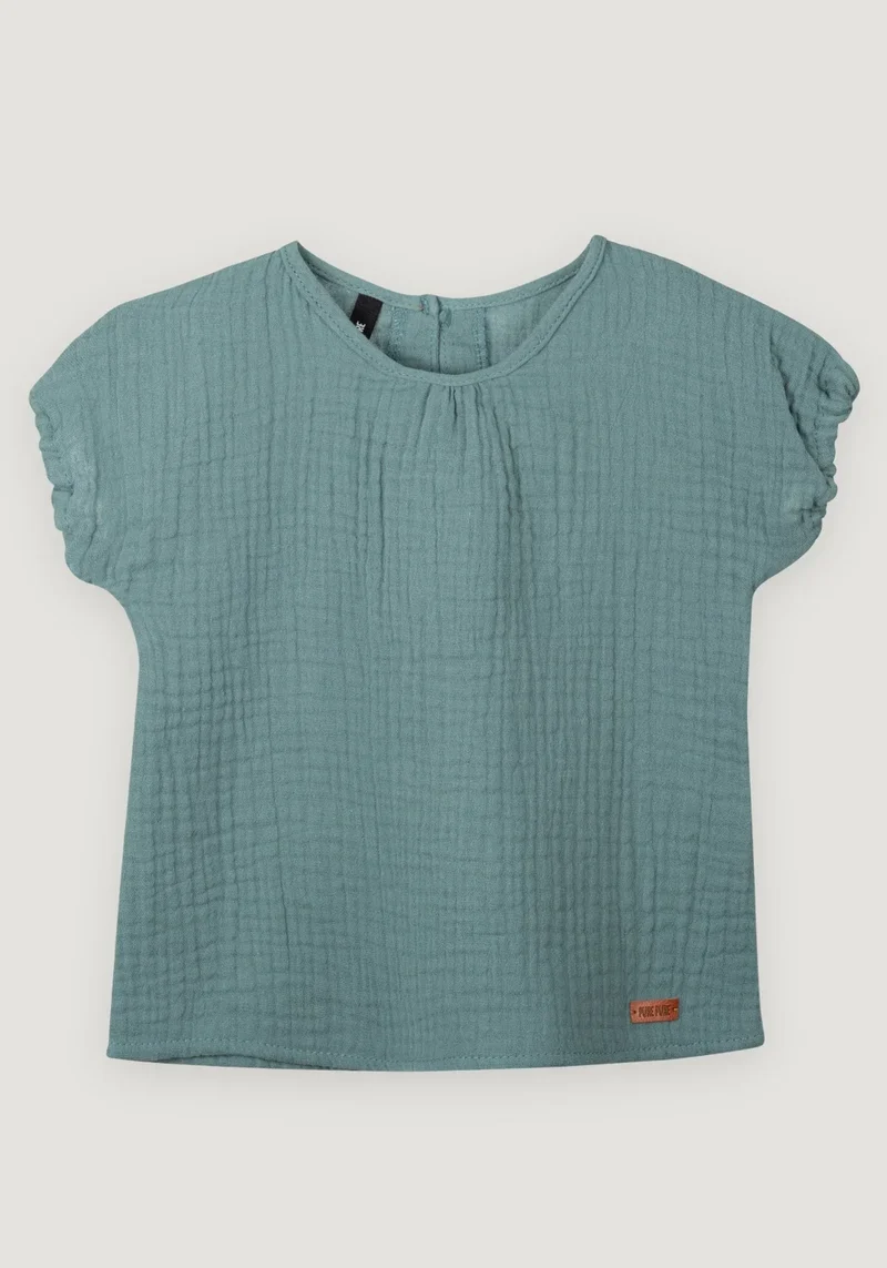 Pure Pure by BAUER Muselin Bluse mit Holzknopf 92 | 2yrs