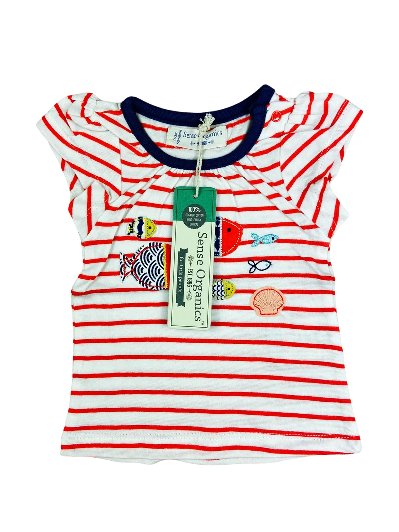 Sense Organics T-Shirt m. Etikett 50/56 & 74