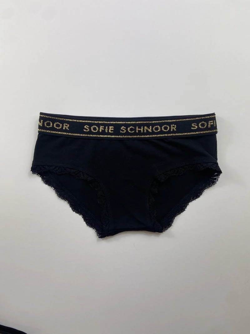 Sofie Schnoor Unterhose mit Spitze und Glitzer Bund 140 | 10yrs