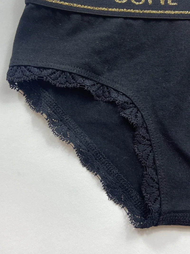 Sofie Schnoor Unterhose mit Spitze und Glitzer Bund 140 | 10yrs