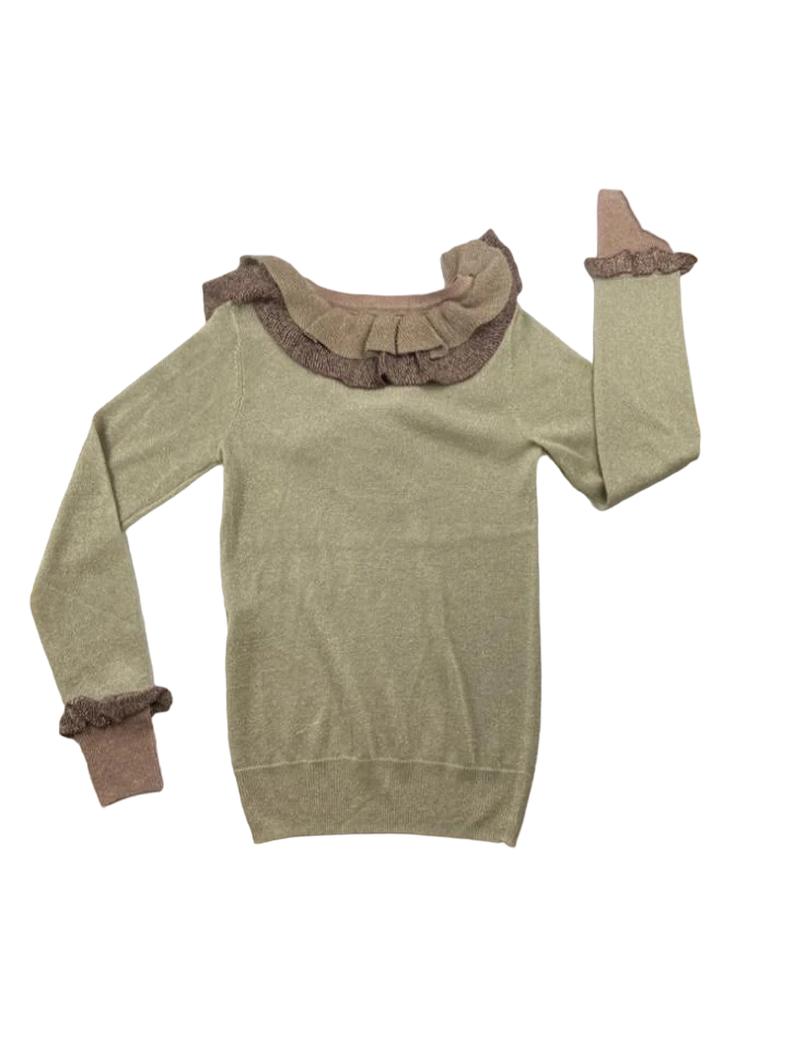 MarMar Copenhagen Glitter Mix Pullover mit Volants 164 | 14yrs