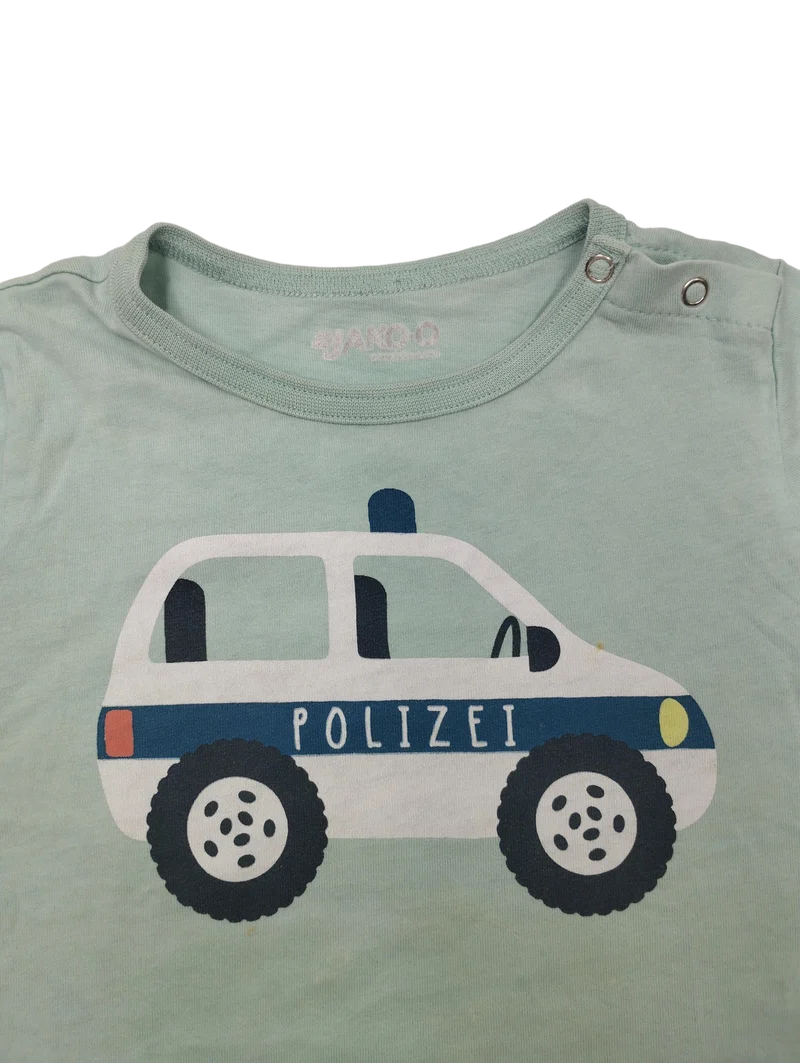 Jako O T-Shirt mit Polizeimuster 80 | 12m