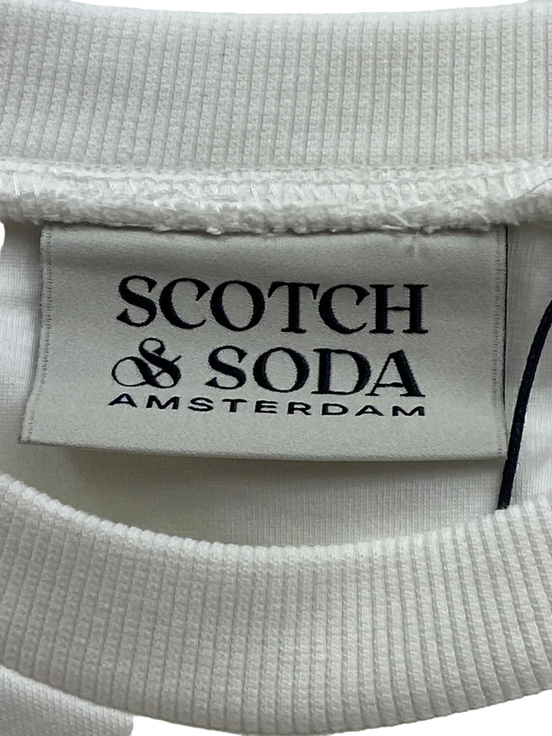 SCOTCH & SODA Sweatshirt Kurzarm bestickt Blume 176 | 16yrs