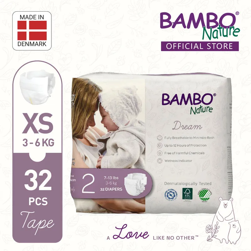 [BUNDLE] Bambo Nature Dream Mini (XS) - Size 2, (160+32pcs)