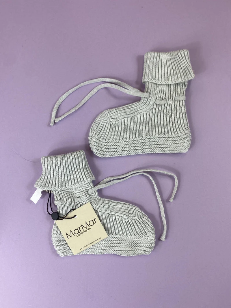MarMar Copenhagen Cotton Strick-Überschuhe / Babysöckchen 68/74