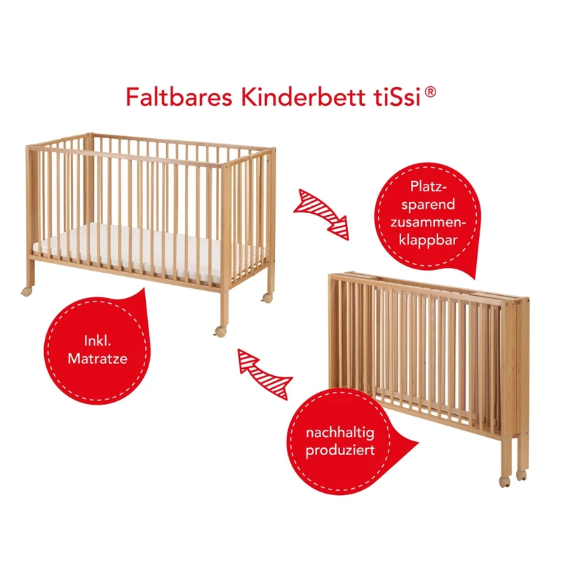 Outlet-Deal tiSsi Jori Reisebett Kinderbett