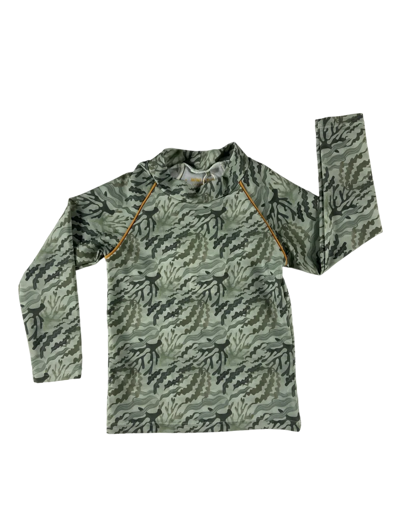 Sea Weed Camo Printed UV Top Mini a Ture 134 | 9yrs, 140 | 10yrs