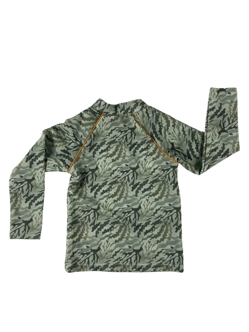 Sea Weed Camo Printed UV Top Mini a Ture 134 | 9yrs, 140 | 10yrs