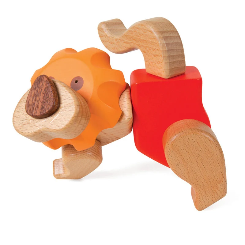 small foot Kreativ-Bausatz Löwe Holzspielzeug