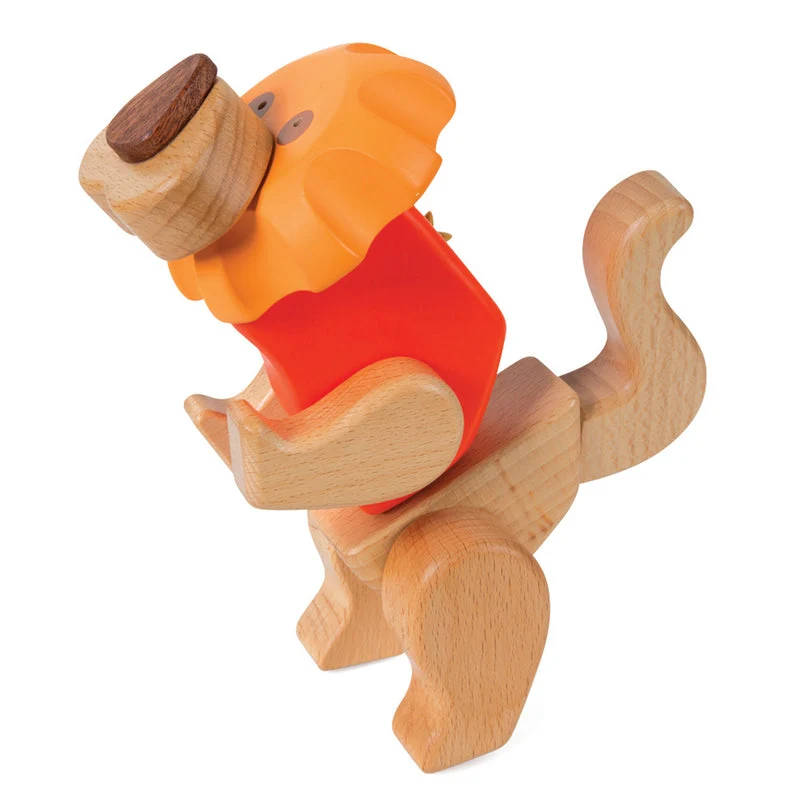 small foot Kreativ-Bausatz Löwe Holzspielzeug