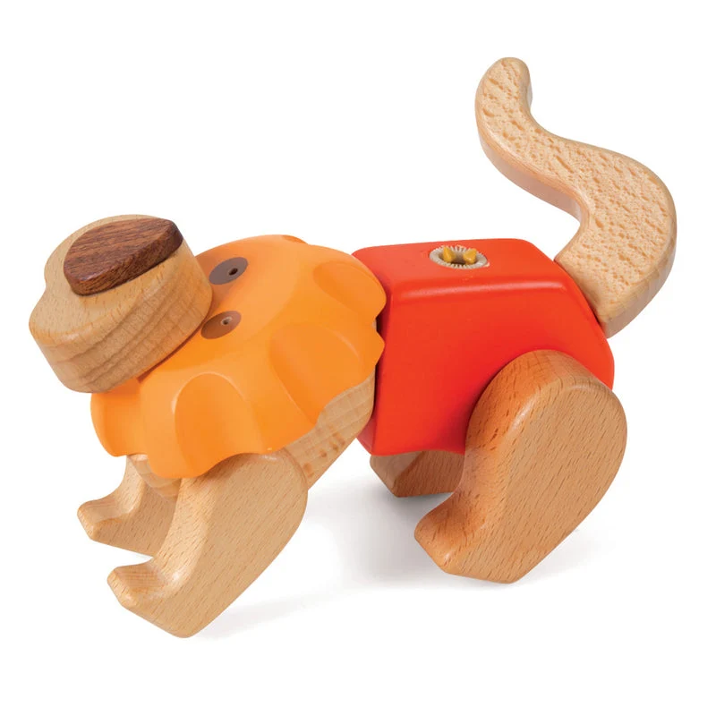 small foot Kreativ-Bausatz Löwe Holzspielzeug