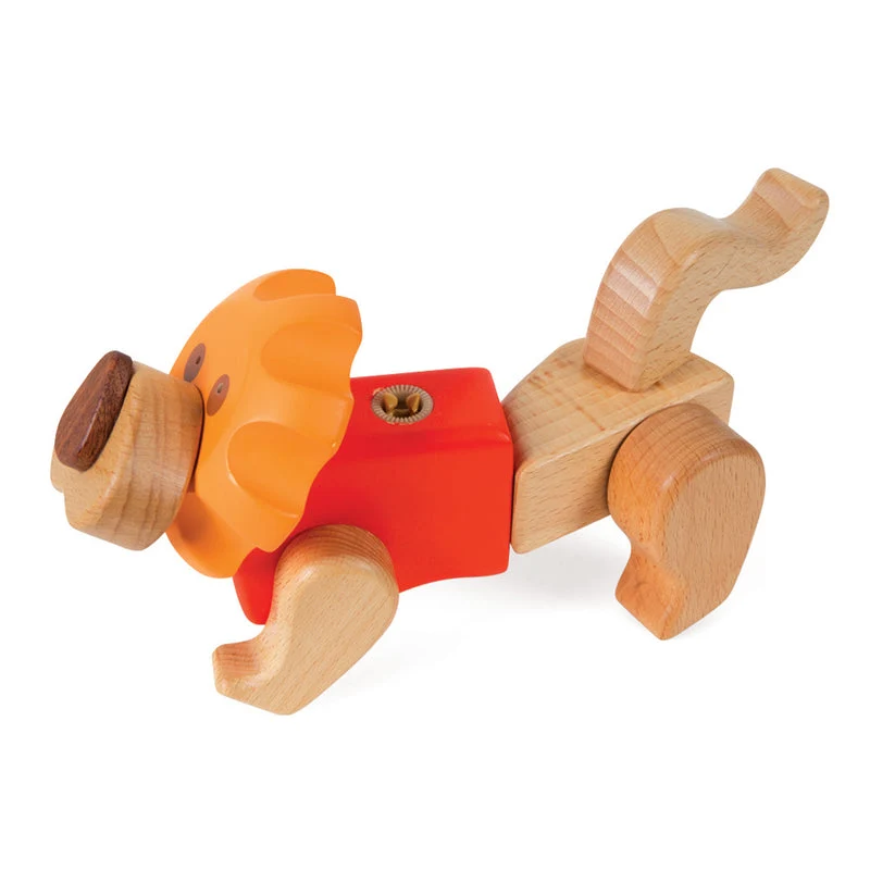 small foot Kreativ-Bausatz Löwe Holzspielzeug