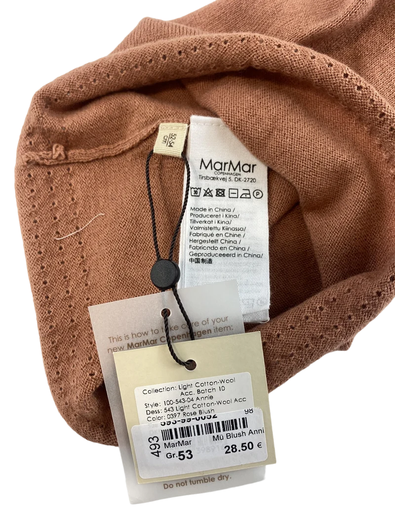 MarMar Copenhagen Mütze rotbraun 53 - 54 cm Kopfumfang