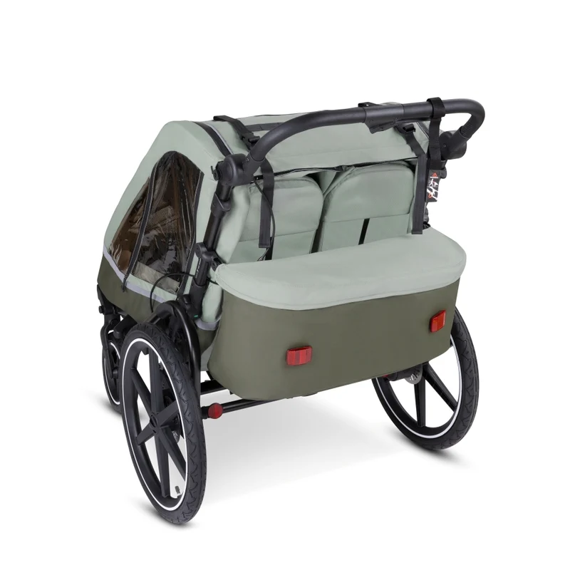 ABC Design Fahrradanhänger TOUR 2 Olive Newborn Bundle Set