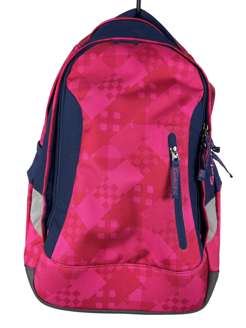Satch Sleek Schulrucksack pink