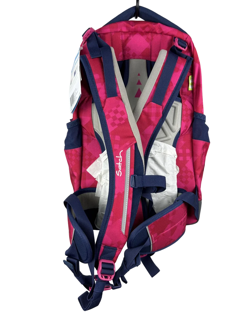 Satch Sleek Schulrucksack pink