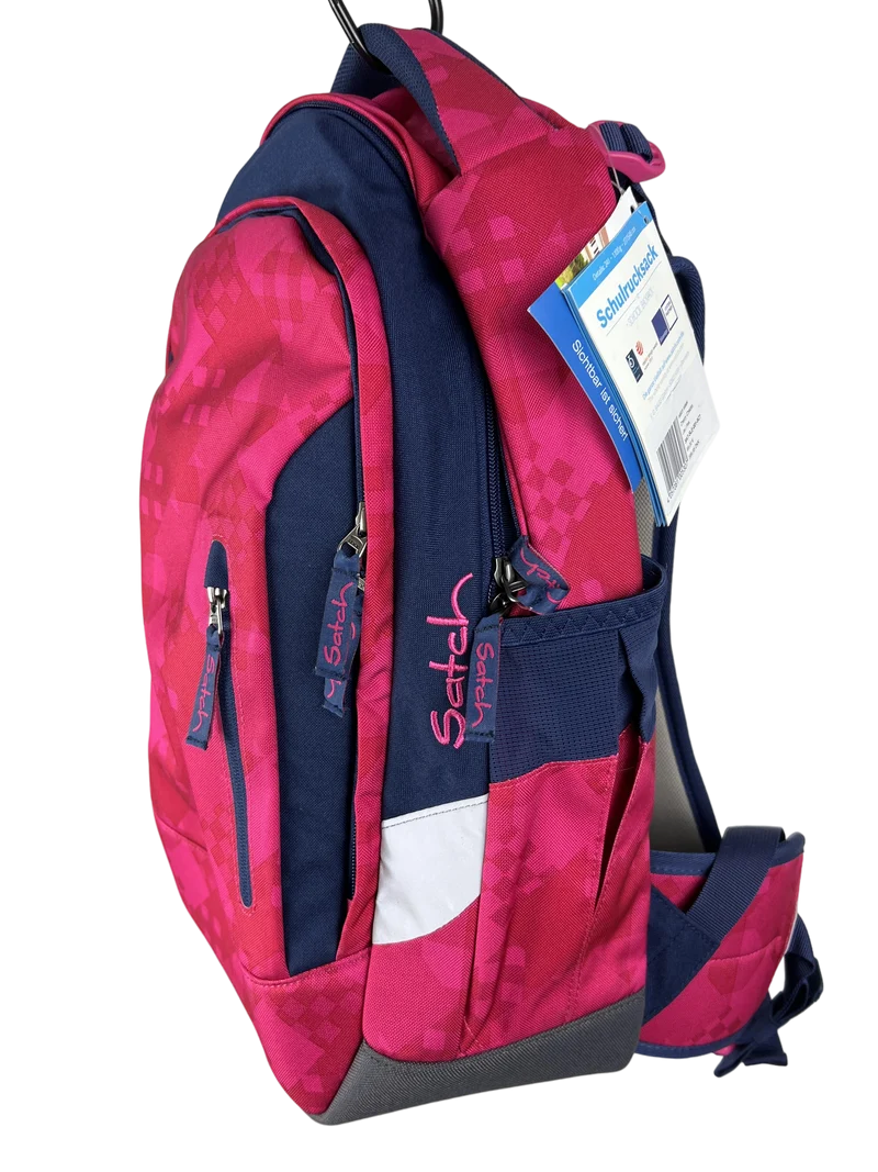 Satch Sleek Schulrucksack pink