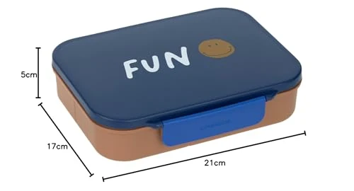 LÄSSIG Little Gang Smile lunchbox śniadaniówla z przegródkami bento