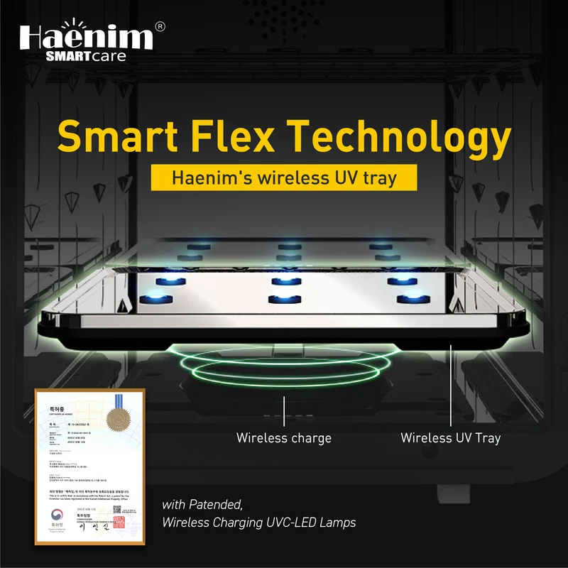 HAENIM F5 SMART FLEX UV-C LED ELECTRIC STERILIZER(PINK)