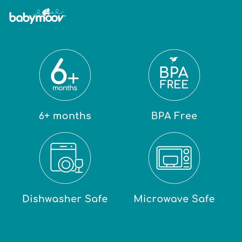 Babymoov Eats' ISY Silicone Suction Animal Plate - FOX/DOG
