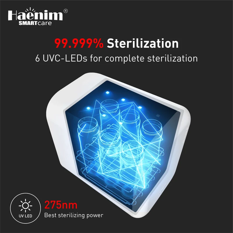 HAENIM M2 PORTABLE UV-C LED ELECTRIC STERILIZER(WHITE)