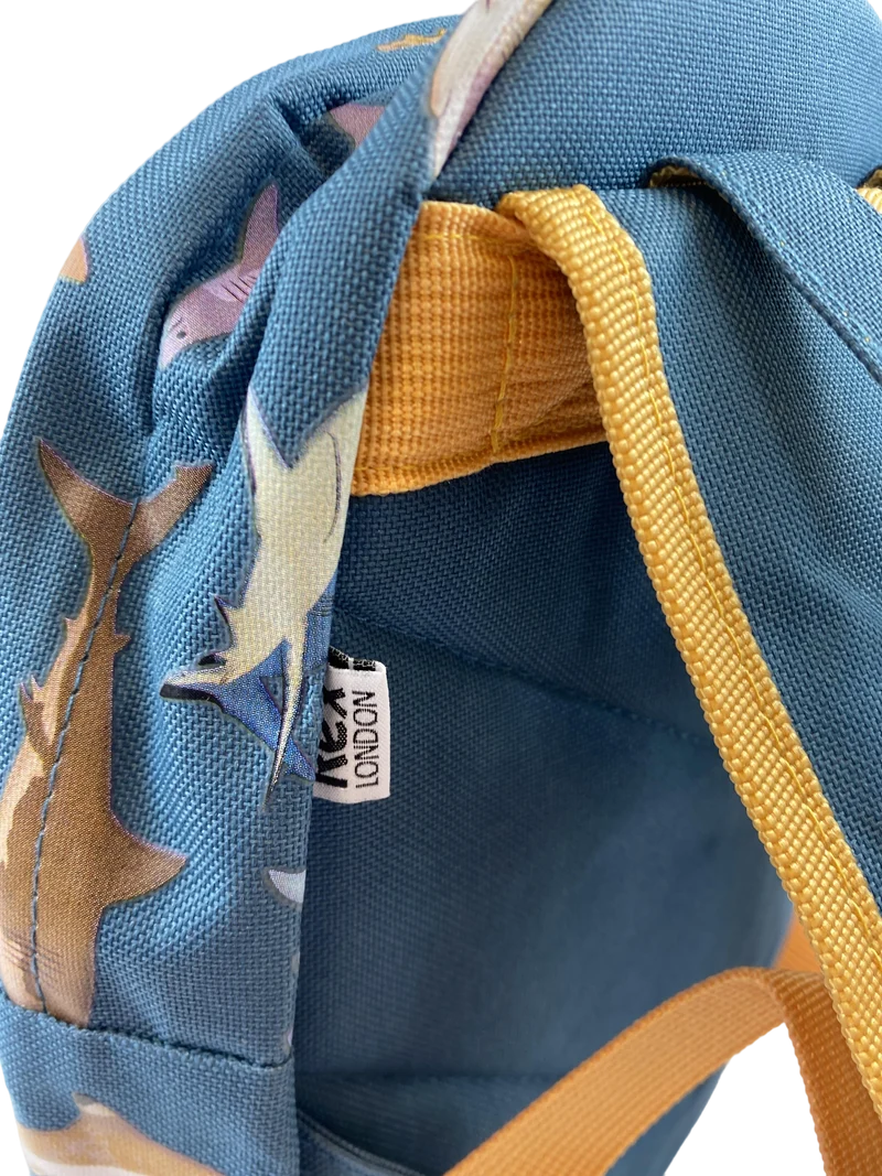 Rex London Kindergarten Rucksack mit Haimuster Einheitsgröße