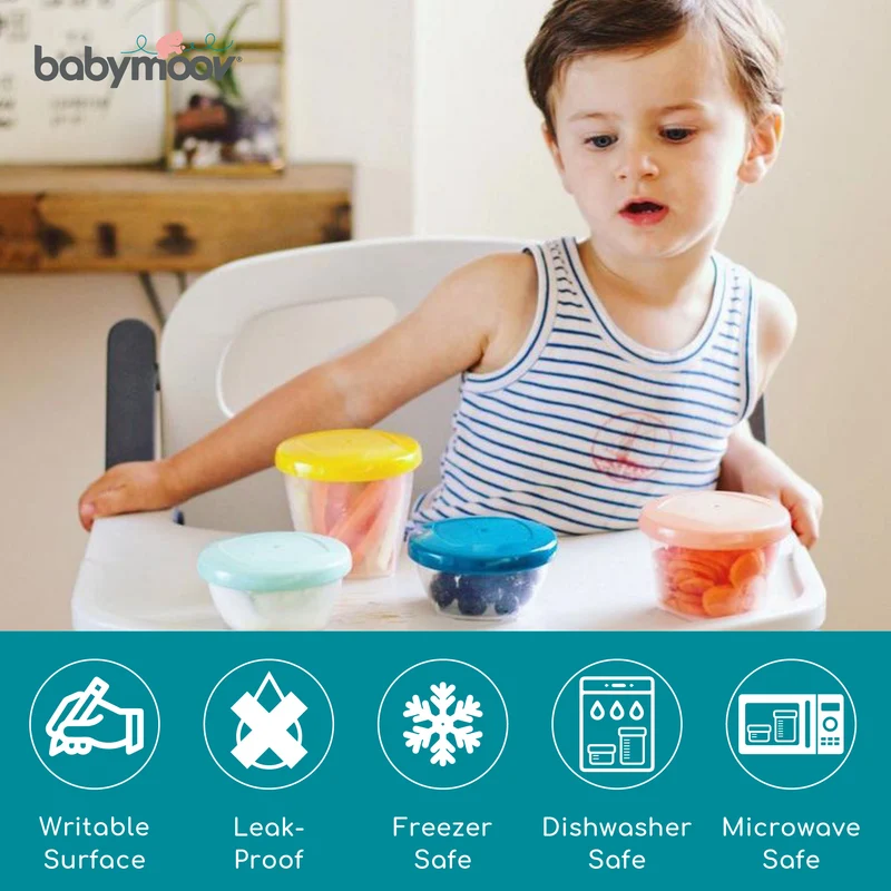 Babymoov Babybols Food Container 250ml (Set of 6)