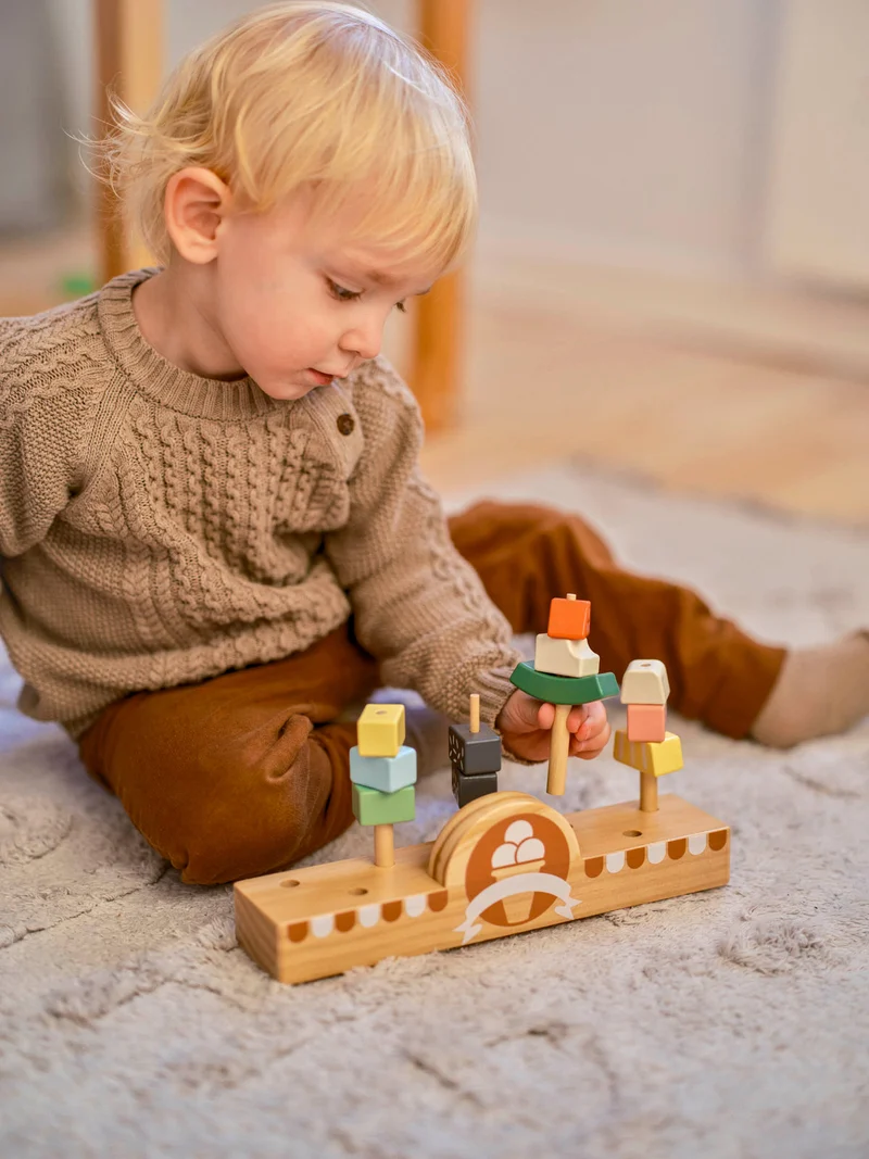 MOOVER Eisdiele / Ice Cream Shop | Holzspielzeug | Ab 3 Jahre | Neu – Last Season | Kreatives Rollenspiel