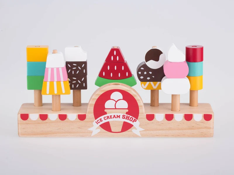 MOOVER Eisdiele / Ice Cream Shop | Holzspielzeug | Ab 3 Jahre | Neu – Last Season | Kreatives Rollenspiel