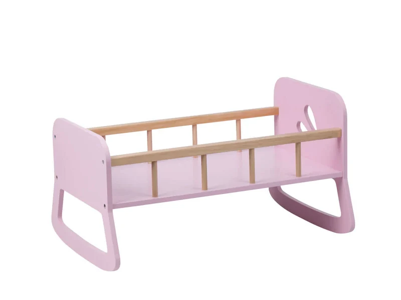 Moover Toys LINE Puppenbett (hellrosa) – Puppenbett aus Holz | Neuware Last Season