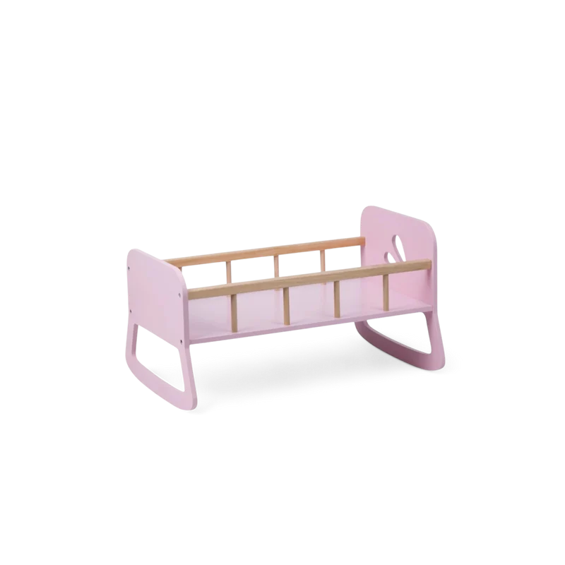 Moover Toys LINE Puppenbett (hellrosa) – Puppenbett aus Holz | Neuware Last Season