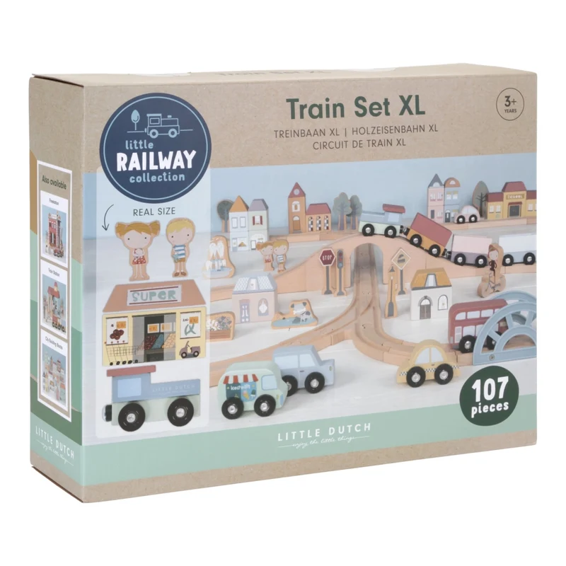 Little Dutch Holzeisenbahn XXL Starterset