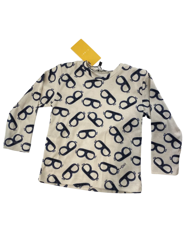 Yell-oh! Longsleeve weiß 86 | 18m