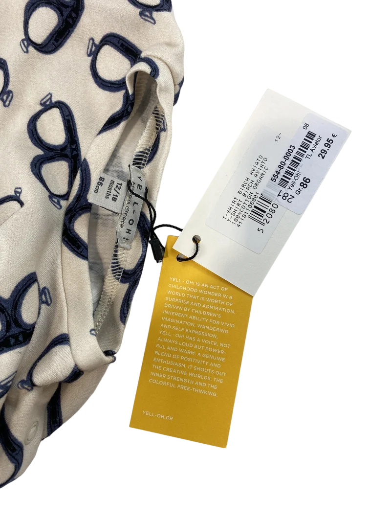 Yell-oh! Longsleeve weiß 86 | 18m