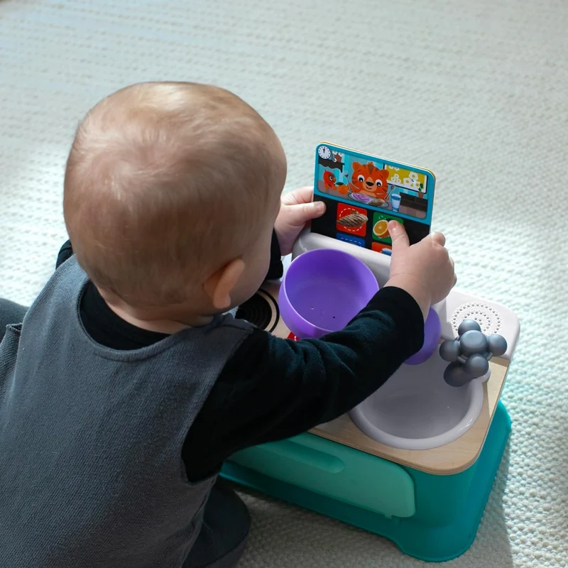 BABY EINSTEIN Hape kuchenka dotykowa 200 dźwięków i fraz w 4 językach