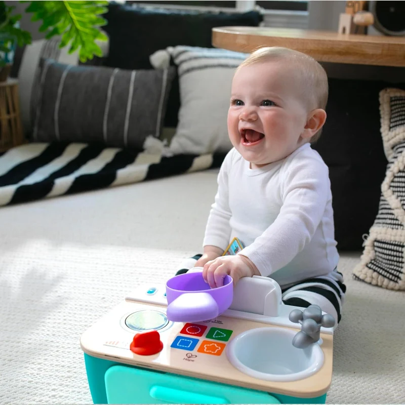 BABY EINSTEIN Hape kuchenka dotykowa 200 dźwięków i fraz w 4 językach